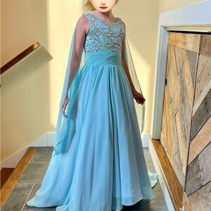 Elegant Blue Kids Dress